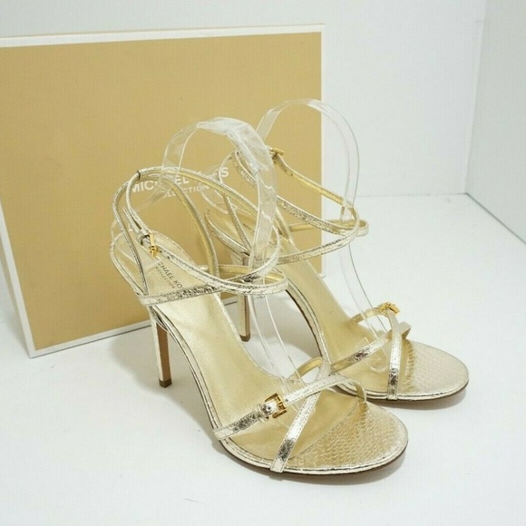 Michael Kors Shoes - Michael Kors Collection Gold  Snake High Heel